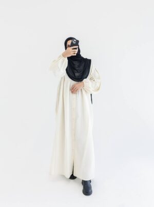 Farah Muslin Keten Fabric Dress